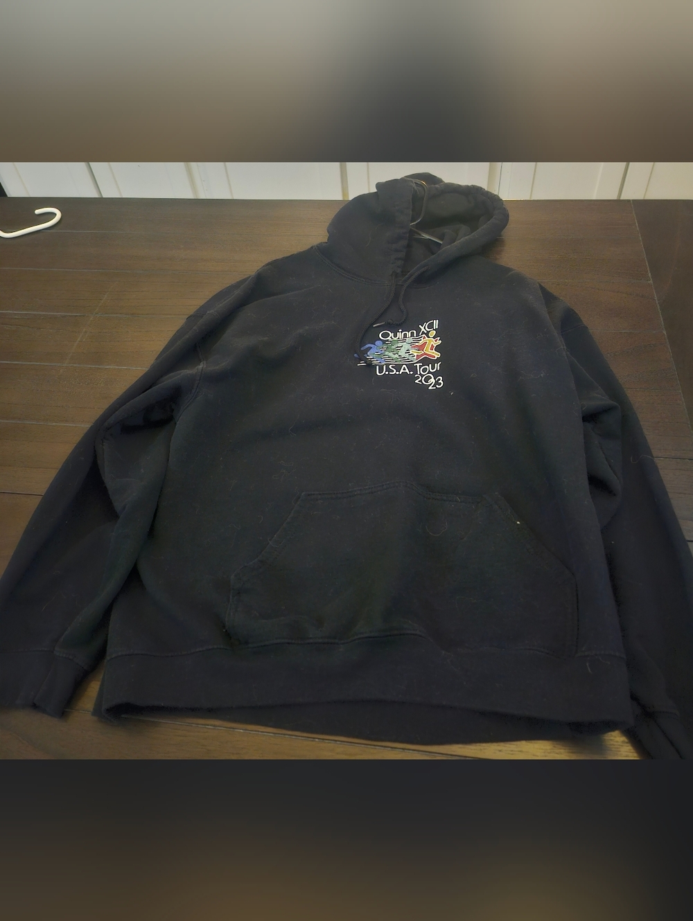 Quinn XCII The People's Tour 2023 Hoodie Sweatshirt Band Concert Men's XL Black
